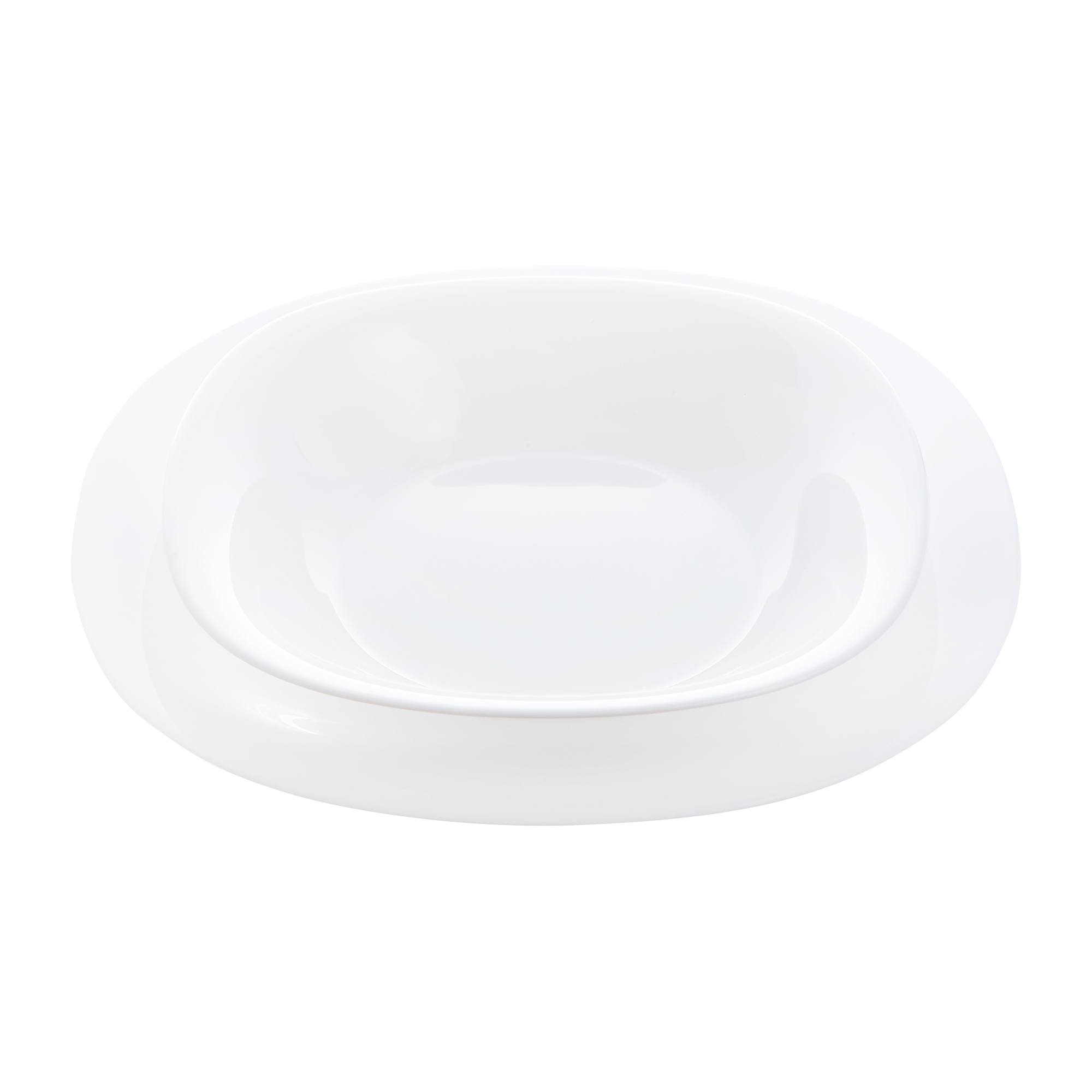 ARC International Dajar Carine Neo Suppenteller - Weißes Hartglas 21x21cm