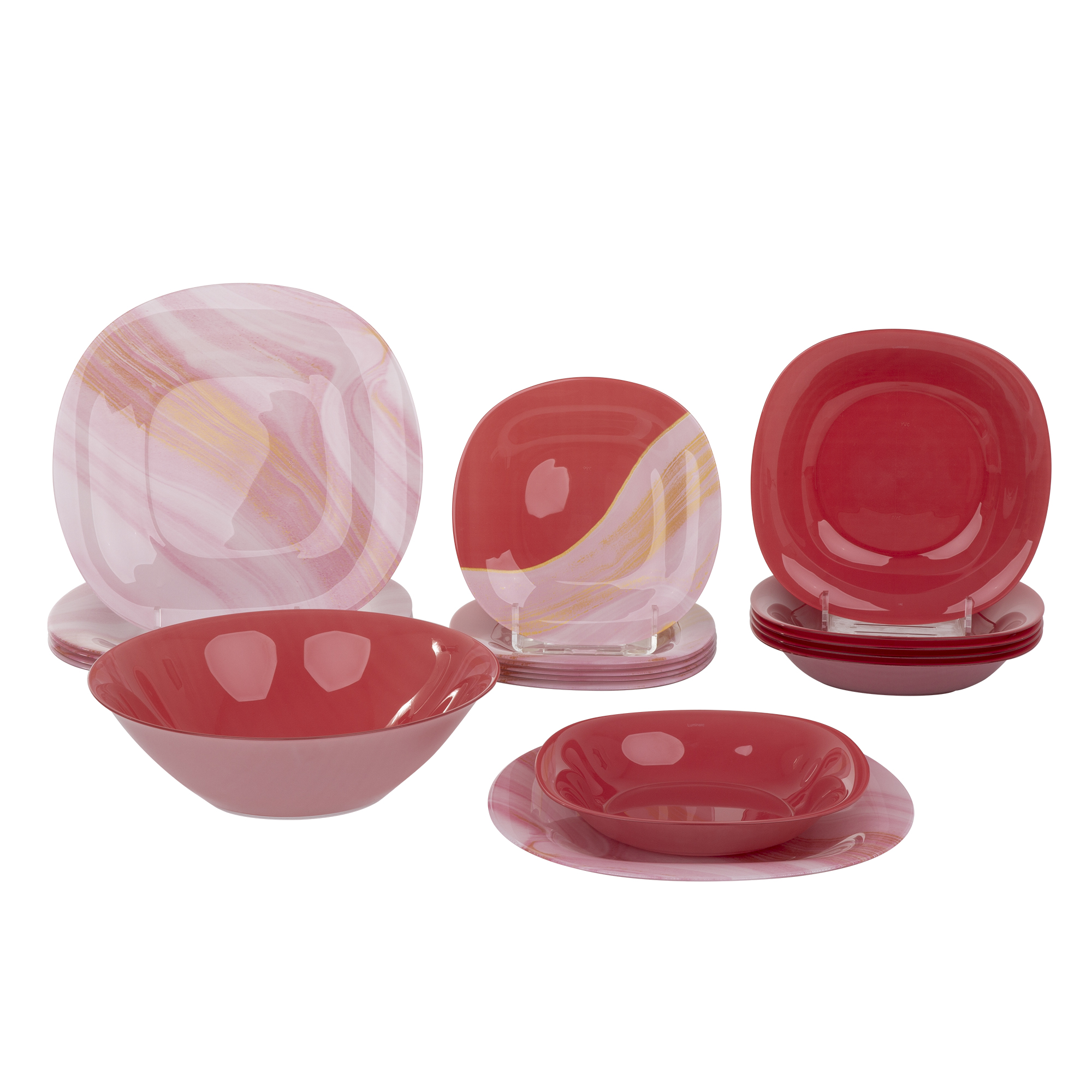 Vajilla para 6 personas Carine Neo Glistheme 19 piezas LUMINARC